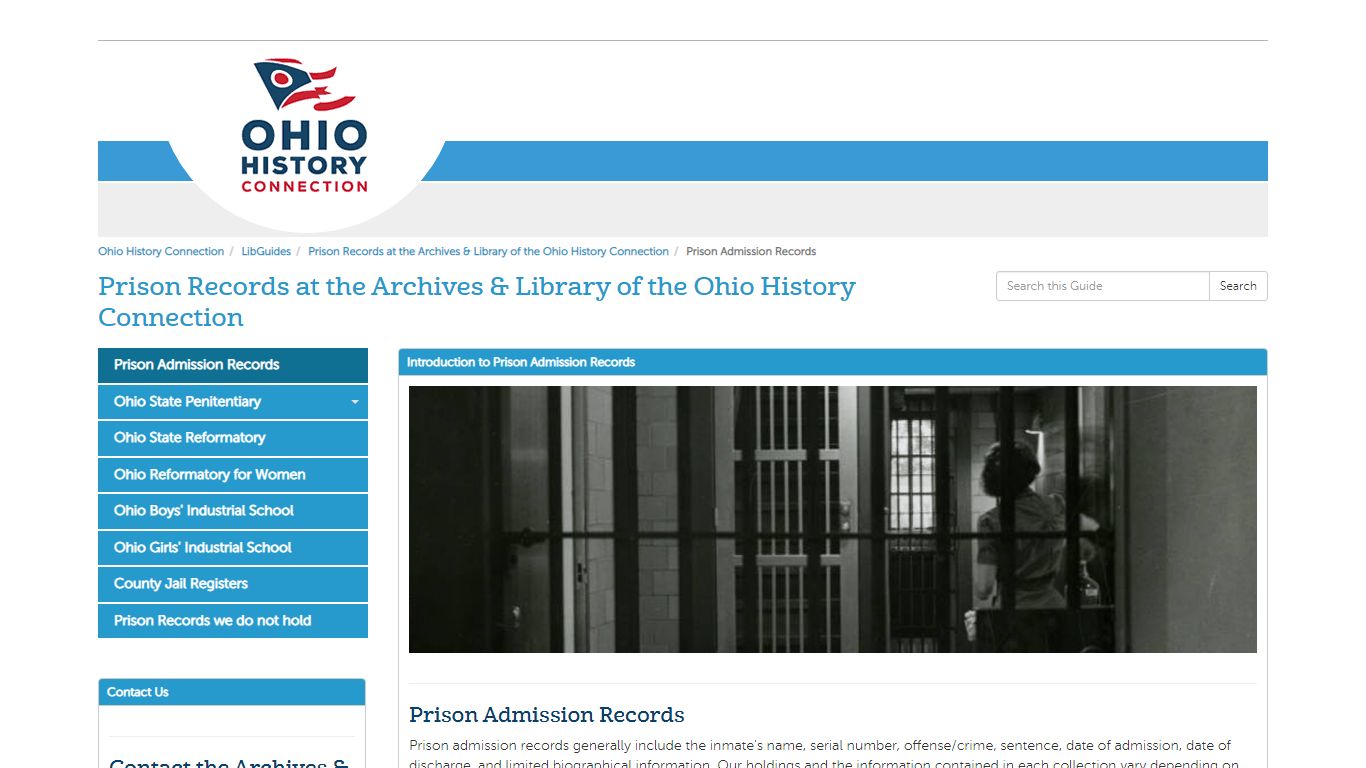 LibGuides: Prison Records at the Archives &amp; Library of the Ohio ...